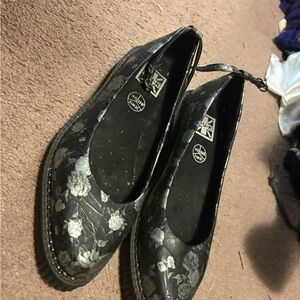 TUK Floral Black Women's Shoes